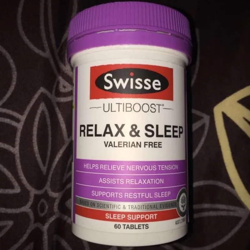 Viên uống giúp thư giản và hỗ trợ ngủ ngon Swisse Ultiboost Relax & Sleep 60 viên Úc