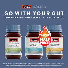 Viên uống giảm kích thích ruột và hỗ trợ tiêu hóa - Swisse Ultibiotic Daily IBS Probiotic 30 Viên