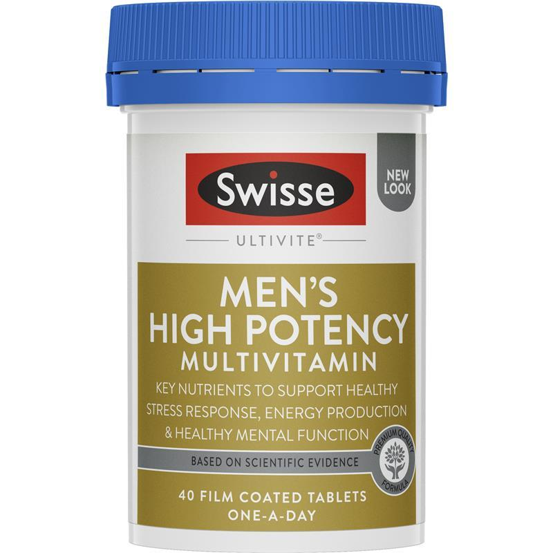 Viên uống tăng cường sức khỏe nam giới Swisse Men’s Ultivite Power Multivitam 40 Viên