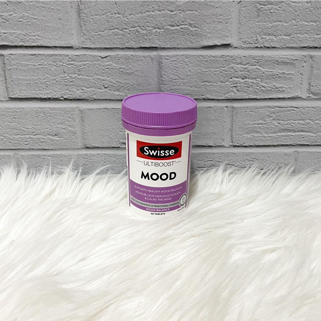 Viên uống hỗ trợ giảm căng thằng mệt mỏi tuột mood làm dịu tâm trí - Swisse Ultiboost Tâm Trạng 50 Viên