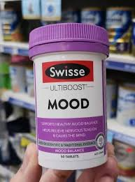 Viên uống hỗ trợ giảm căng thằng mệt mỏi tuột mood làm dịu tâm trí - Swisse Ultiboost Tâm Trạng 50 Viên