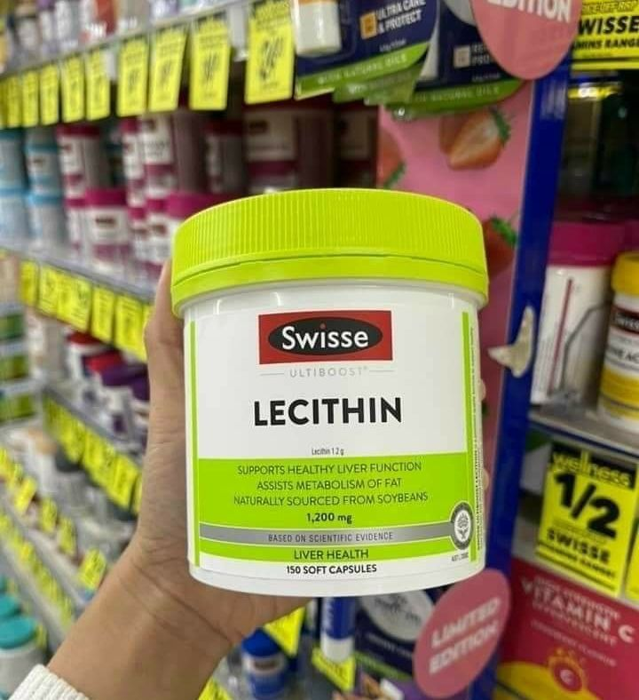 Viên uống mần đậu nành - Swisse Ultiboost Lecithin 1200mg 150 Viên