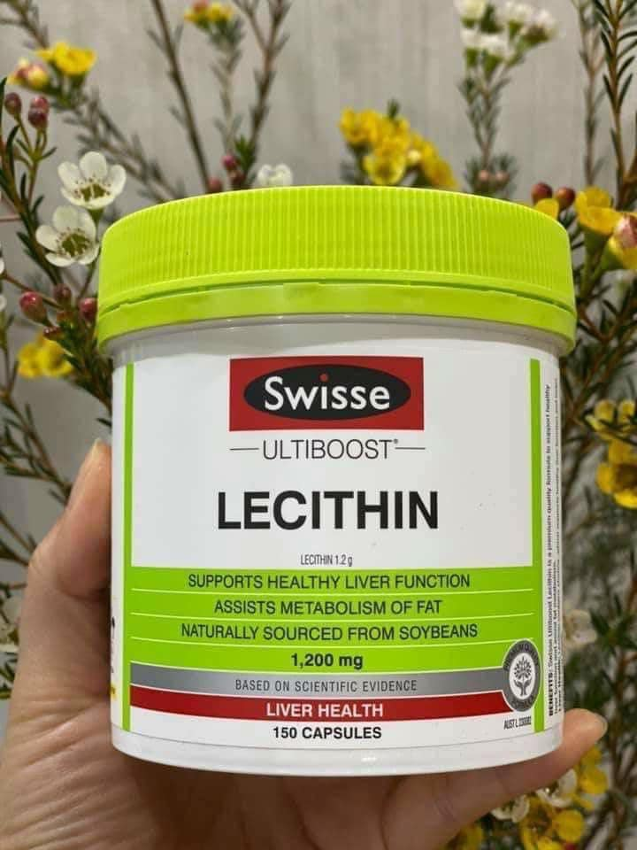 Viên uống mần đậu nành - Swisse Ultiboost Lecithin 1200mg 150 Viên