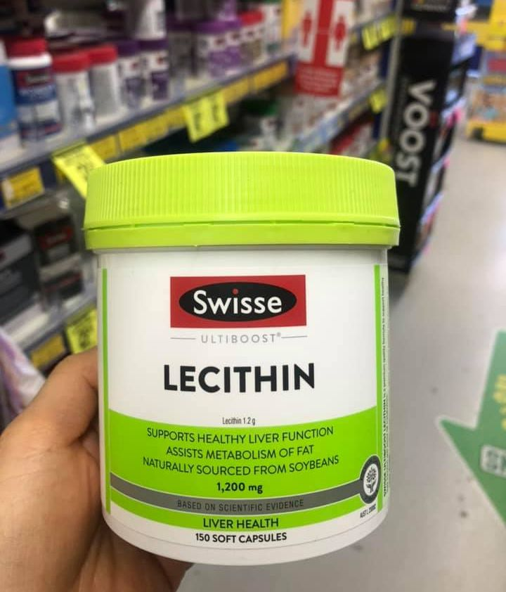Viên uống mần đậu nành - Swisse Ultiboost Lecithin 1200mg 150 Viên