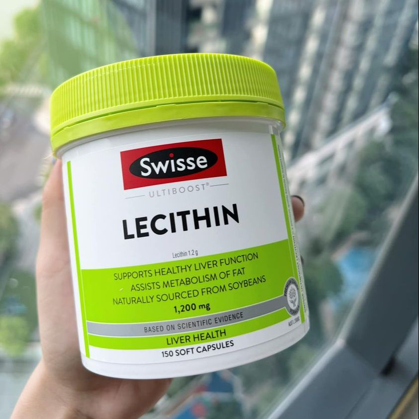 Viên uống mần đậu nành - Swisse Ultiboost Lecithin 1200mg 150 Viên