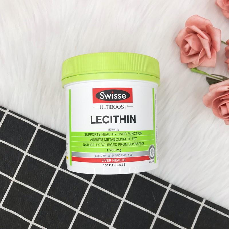 Viên uống mần đậu nành - Swisse Ultiboost Lecithin 1200mg 150 Viên