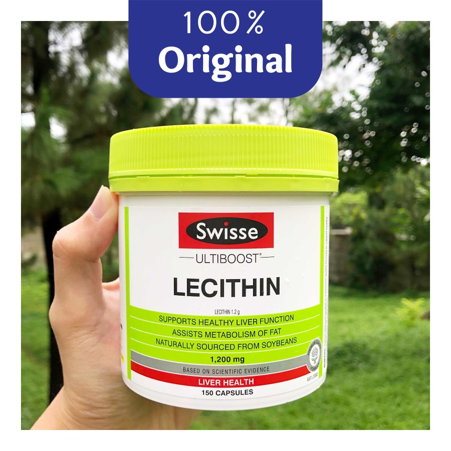 Viên uống mần đậu nành - Swisse Ultiboost Lecithin 1200mg 150 Viên