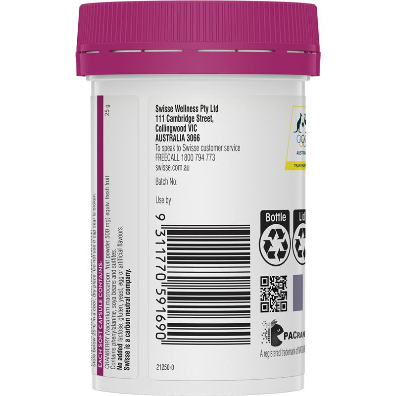 Viên uống Nam việt quất - Swisse Cranberry 25000mg 30 Viên