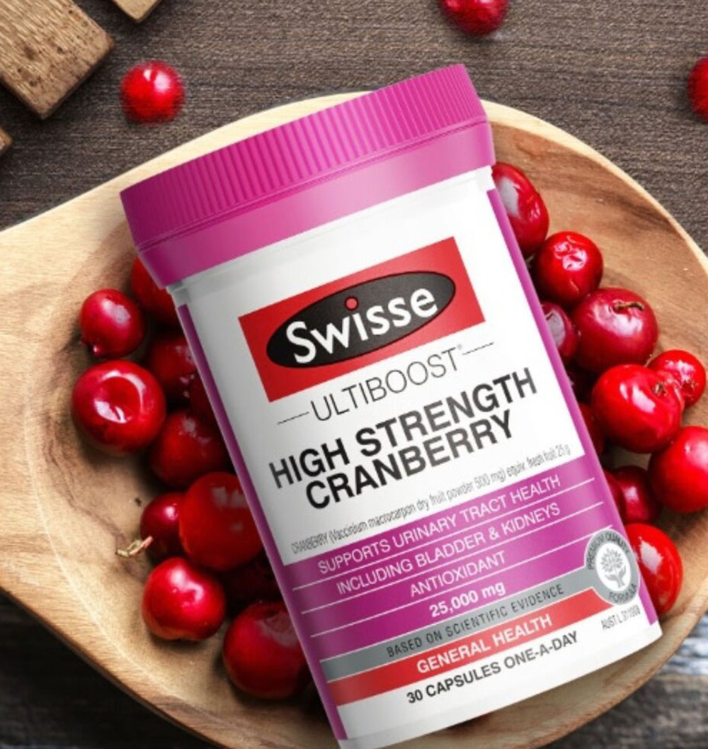 Viên uống Nam việt quất - Swisse Cranberry 25000mg 30 Viên