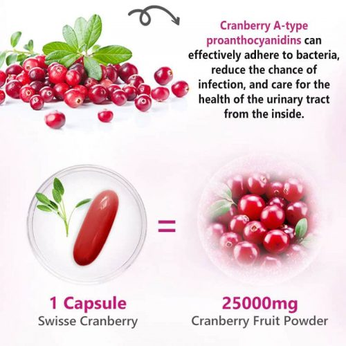 Viên uống hỗ trợ tiết niệu nữ chiết xuất từ quả nam việt quất Uc - Swisse Cranberry 25000mg 90 Viên