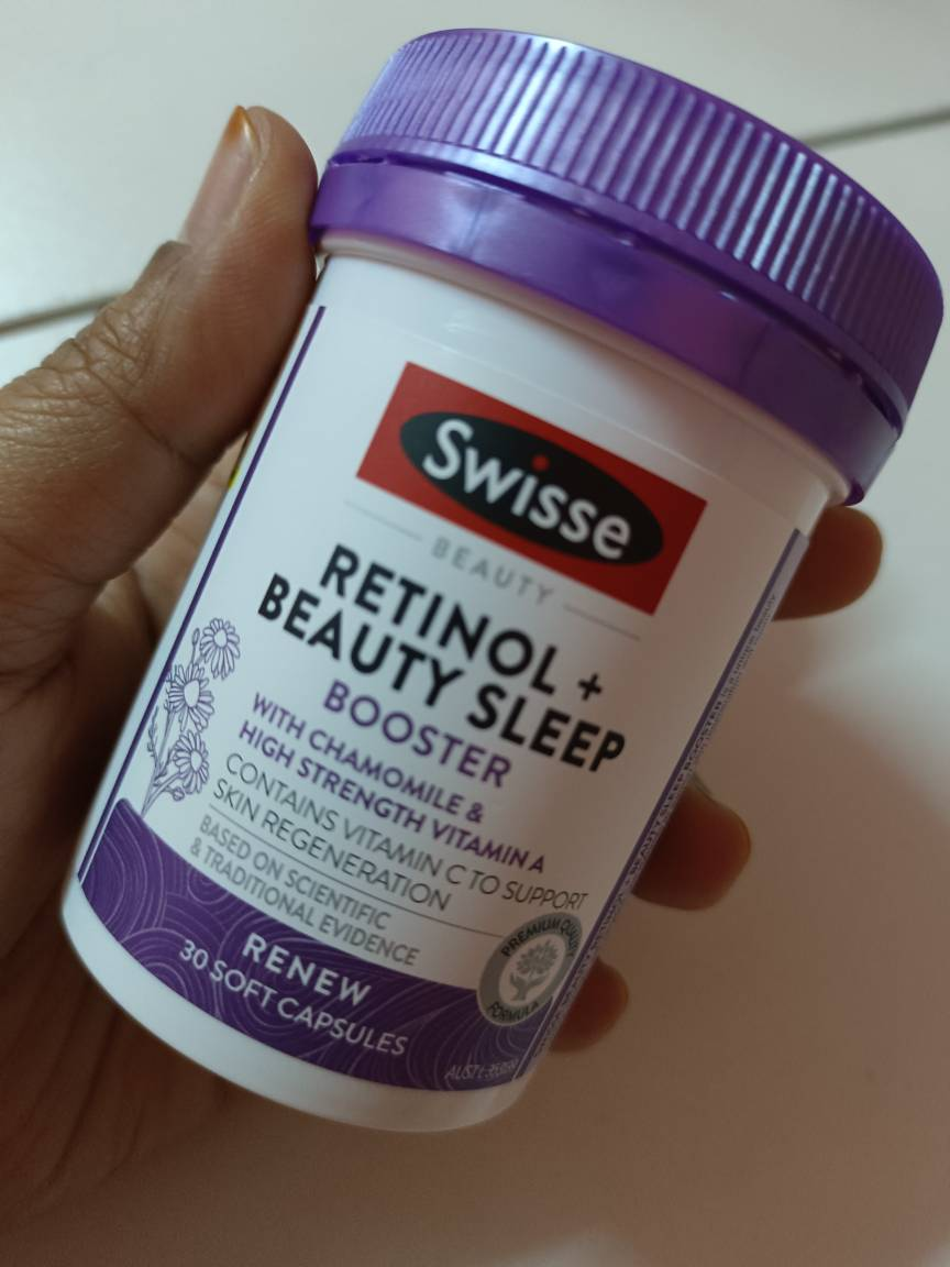 Viên uống Retinol tái tạo da và hỗ trợ ngũ ngon - Swisse Beauty Retinol + Beauty Booster 30 Viên