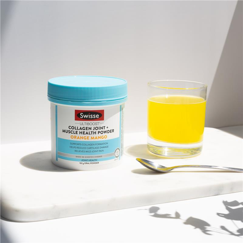 Bột uống hỗ trợ giảm viêm khớp - Swisse Collagen Joint + Muscle Health Powder 162g