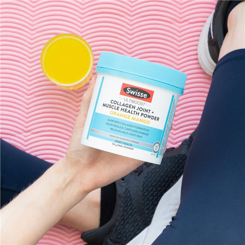 Bột uống hỗ trợ giảm viêm khớp - Swisse Collagen Joint + Muscle Health Powder 162g