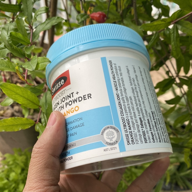 Bột uống hỗ trợ giảm viêm khớp - Swisse Collagen Joint + Muscle Health Powder 162g