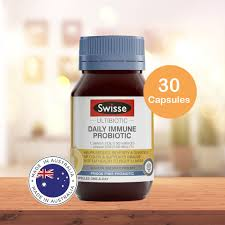 Viên uống men vi sinh tăng cường miễn dịch giảm ốm vặt - Swisse Ultibiotic Daily Immune Probiotic 30 Viên