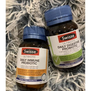 Viên uống men vi sinh tăng cường miễn dịch giảm ốm vặt - Swisse Ultibiotic Daily Immune Probiotic 30 Viên