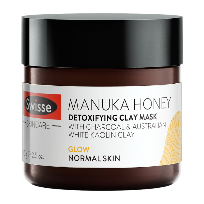 Mặt nạ đất sét Swisse Clay Mask detox sáng da cấp ẩm Manuka Honey/ Matcha / Blood Orange/ Hyaluronic 70g