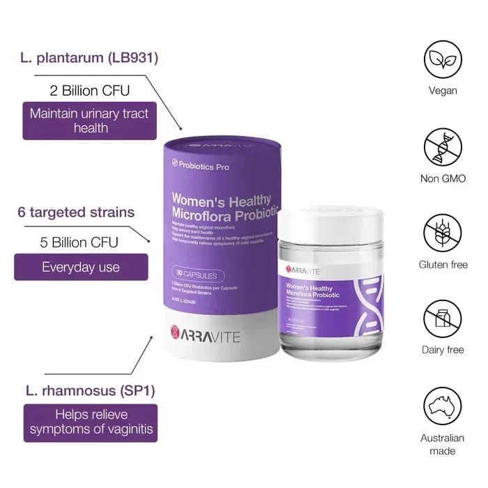 Viên uống bỏo sung lợi khuẩn cho nữ - Women's Healthy Microflora Probiotic 30 Viên