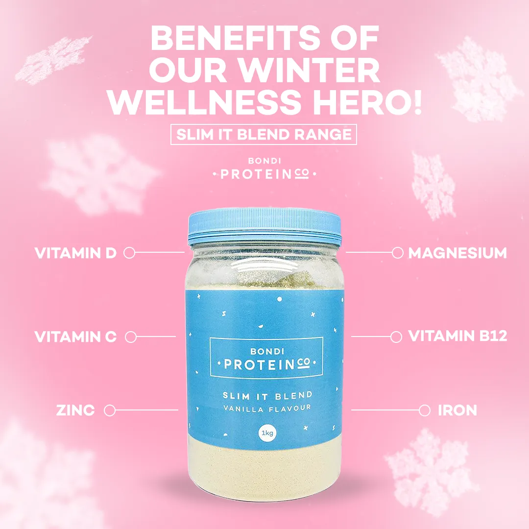 Bột Protein giảm cân, tập gym, chơi thể thao - Bondi Protein Co Slim It Blend Vanilla 1kg