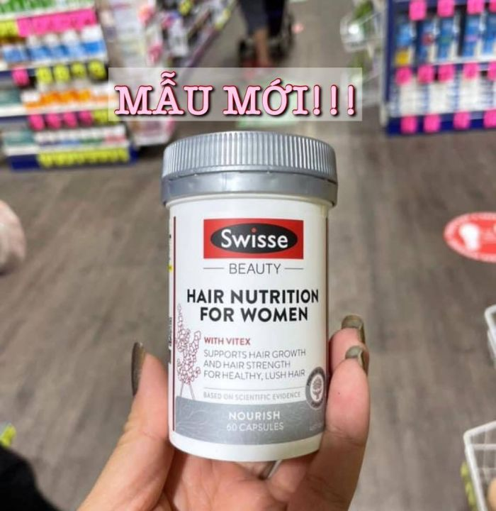 Viên uống dưỡng tóc cho nữ giới - Swisse Hair Nutrition For Women 60 Viên