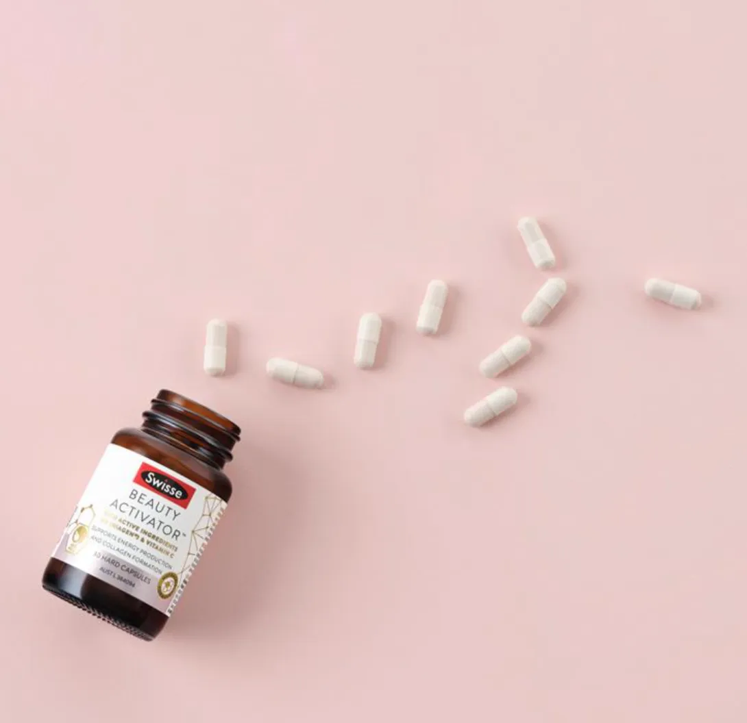 Viên Uống Đẹp Da Với NR Niagen &Vitamin C Hình Thành Collagen Tái Tạo Da - Swisse Beauty Activator 30 Viên