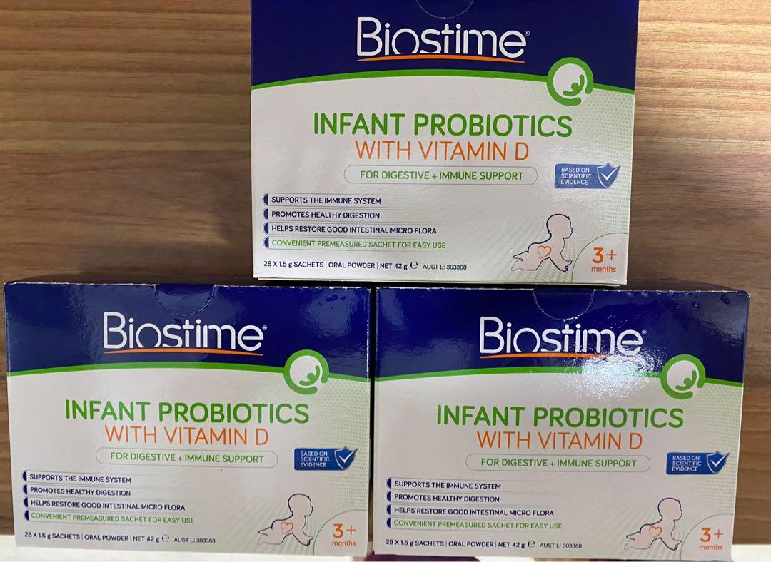 Men vi sinh sinh và vitamin D cho Bé trên 3 tháng  - Biostime Infant Probiotic with Vitamin D 28 Gói