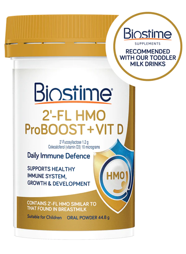 Bột tăng đề kháng cho Bé -Biostime 2'-FL HMO ProBOOST + VIT D 44.8g