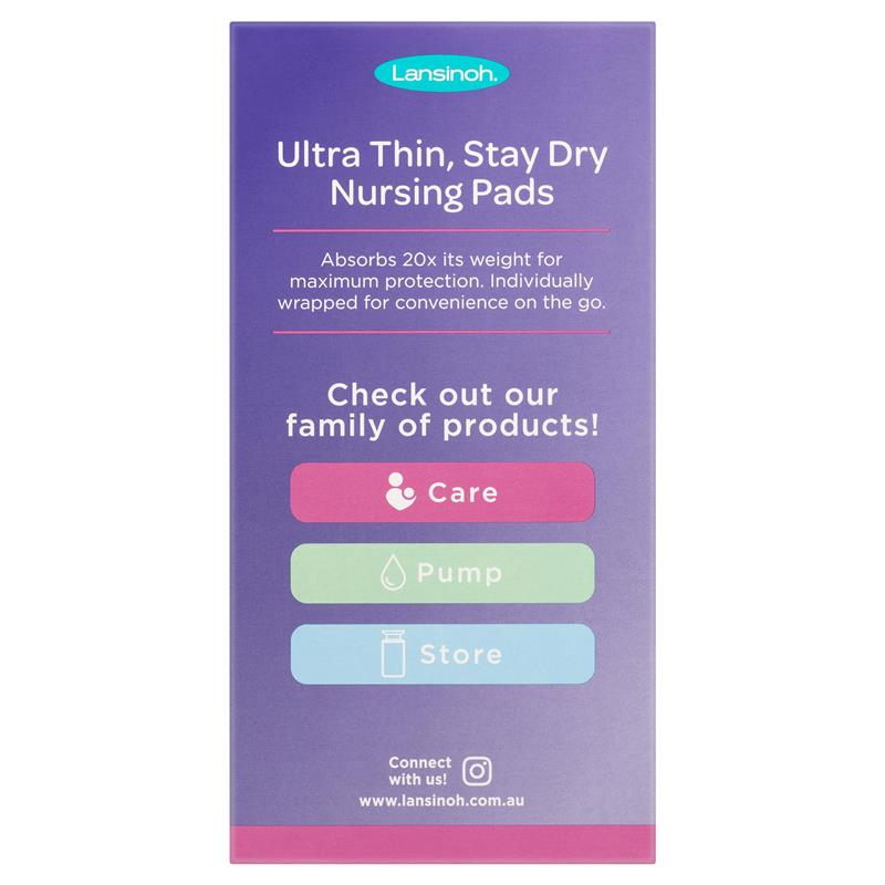 Lansinoh Ultra Thin Stay Dry Nursing Pads 60 Gói