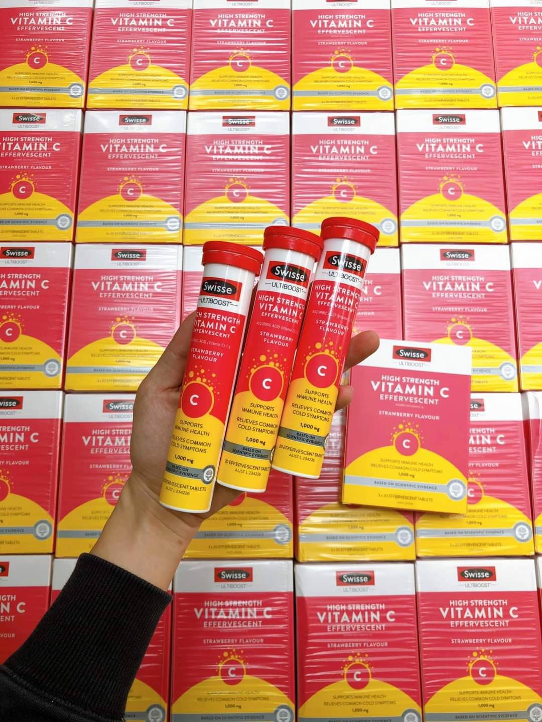 Viên sủi bọt Swisse Vitamin C 60 Viên Sủi Bọt