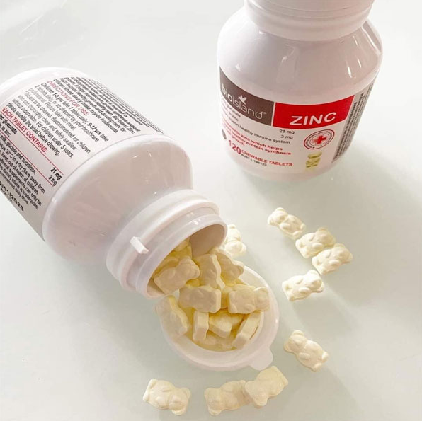 Bio Island Zinc - Viên uống bổ sung kẽm cho bé 120 viên