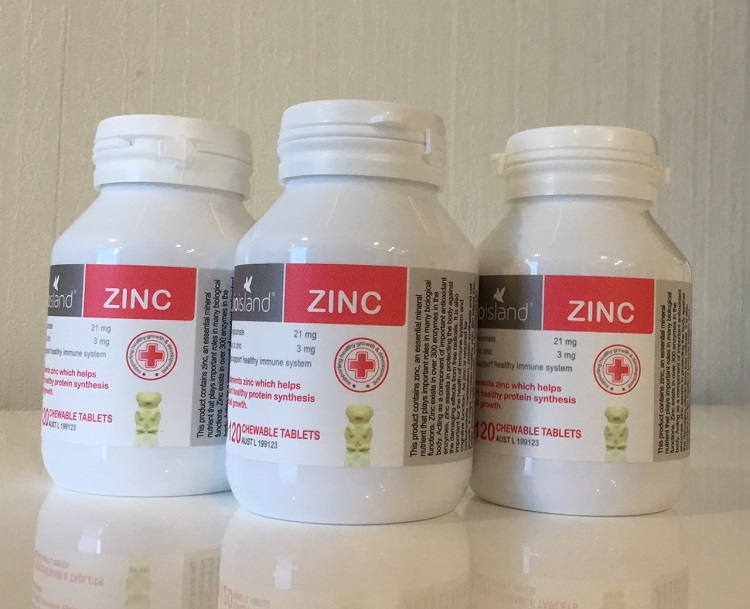 Bio Island Zinc - Viên uống bổ sung kẽm cho bé 120 viên