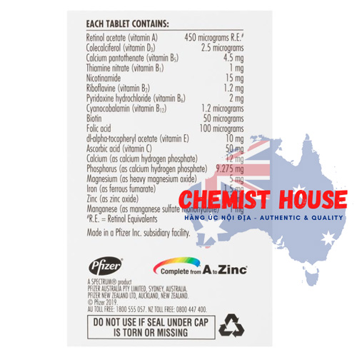 Centrum Kids Multi Vitamin 60 Strawberry Tablets - Vitamin Tổng Hợp cho bé 60 viên