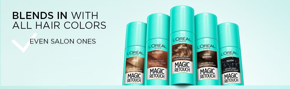 Bình Xịt L'Oreal Che Phủ Bạc Chân Tóc Nâu Đậm - L'Oreal Paris Magic Retouch Temporary Root Concealer Spray Dark Brown - Xịt che phủ bạc nhanh tức thì