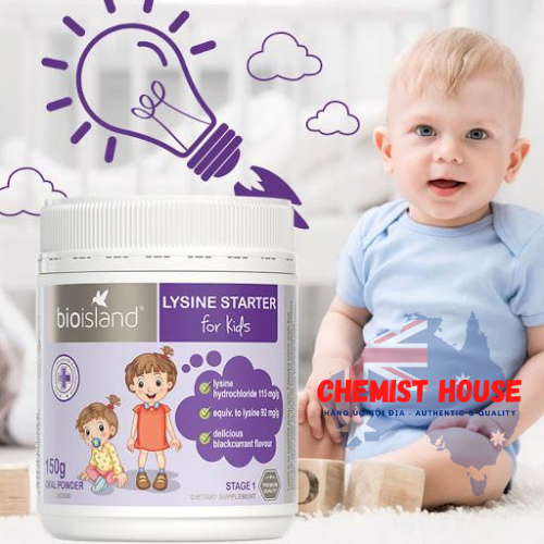 Bio Island Lysine Starter - Bột tăng chiều cao 150g