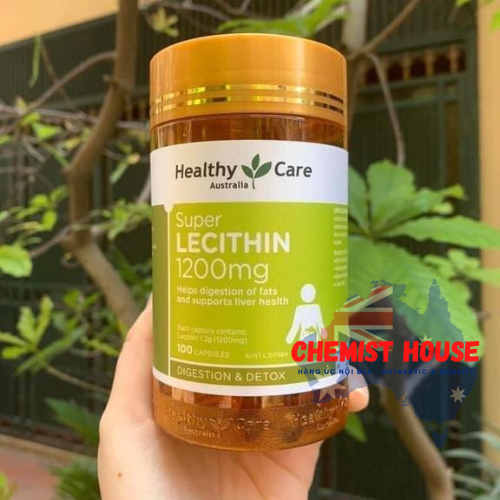 Healthy Care Super Lecithin 1200mg - Viên uống tinh chất mầm đậu nành 100 viên