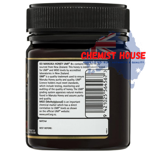GO Healthy Manuka Honey UMF 8+ (MGO 180+) 250mg - Mật ong Manuka