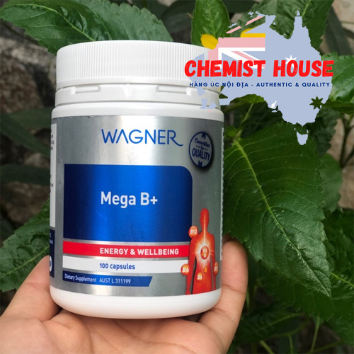 Wagner Mega B+ - Viên uống bổ sung Vitamin B tổng hợp 100 viên