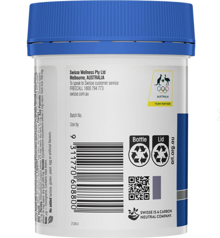 Swisse Men's Ultivite Multivitamin - 53 Vitamin TRONG 1 VIÊN dành cho Nam