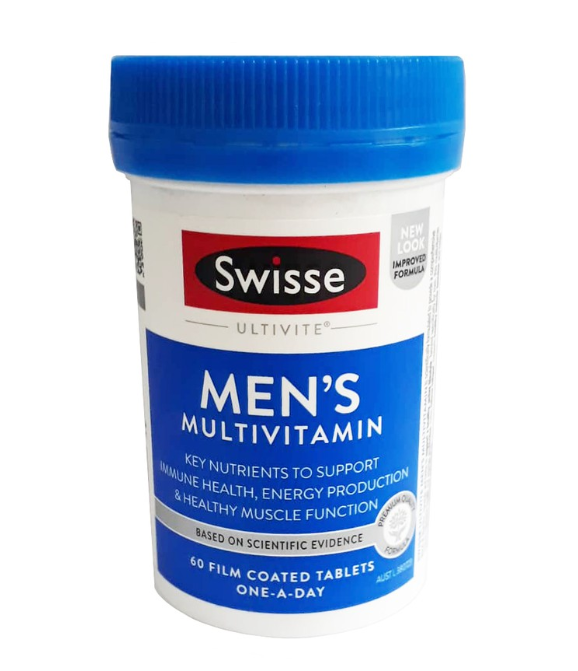 Swisse Men's Ultivite Multivitamin - 53 Vitamin TRONG 1 VIÊN dành cho Nam