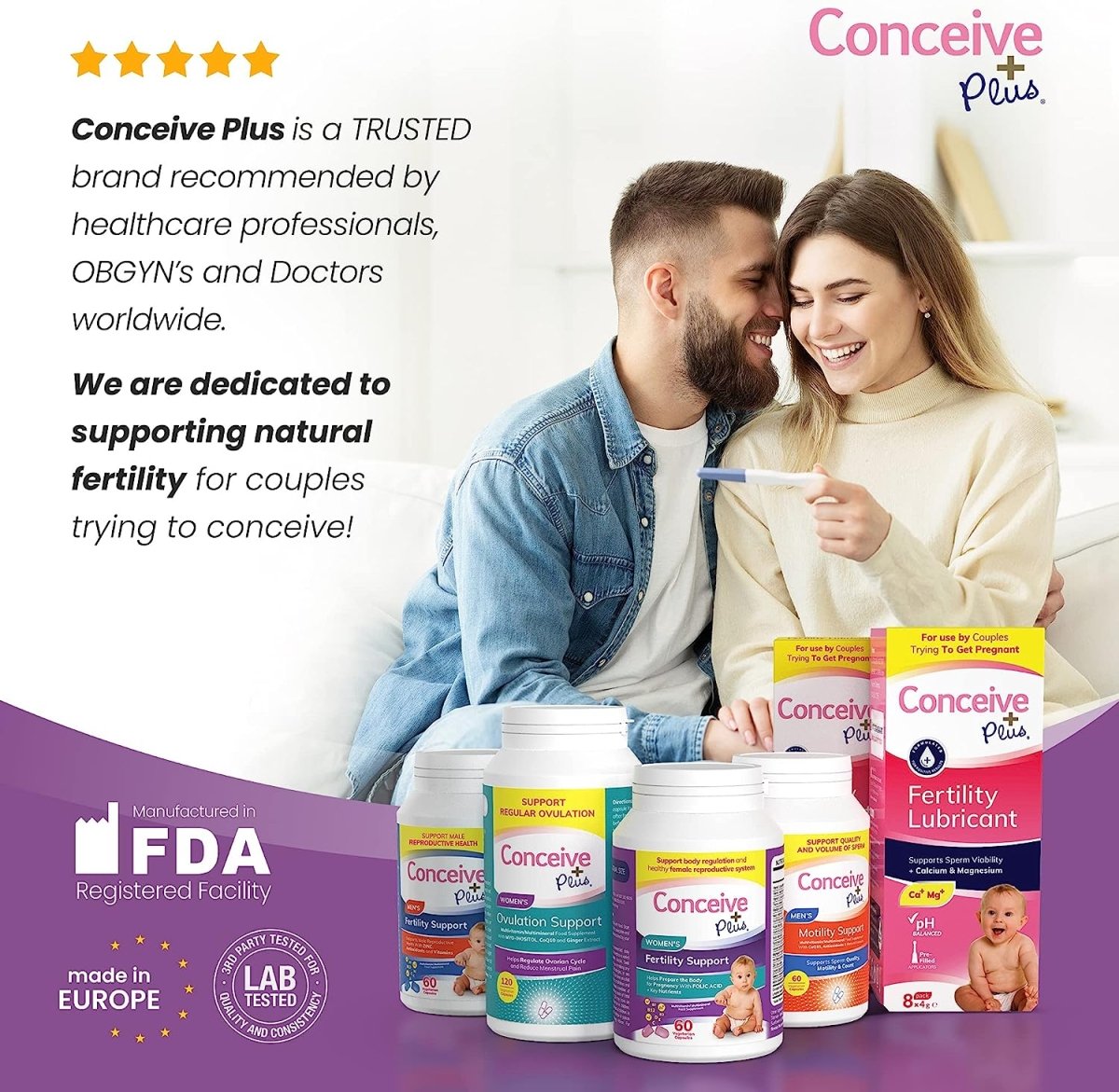 Conceive Plus Men’s Fertility Support Supplements 60 Viên - Viên Uống Bổ Sung Tăng Cường Sinh Sản Thụ Thai Cho Nam