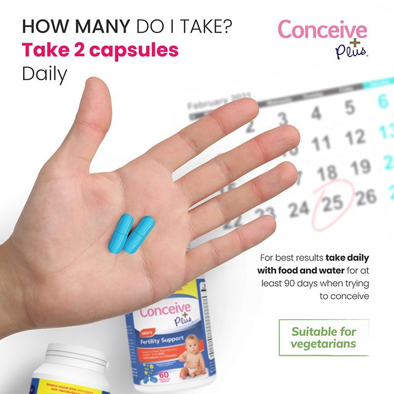 Conceive Plus Men’s Fertility Support Supplements 60 Viên - Viên Uống Bổ Sung Tăng Cường Sinh Sản Thụ Thai Cho Nam