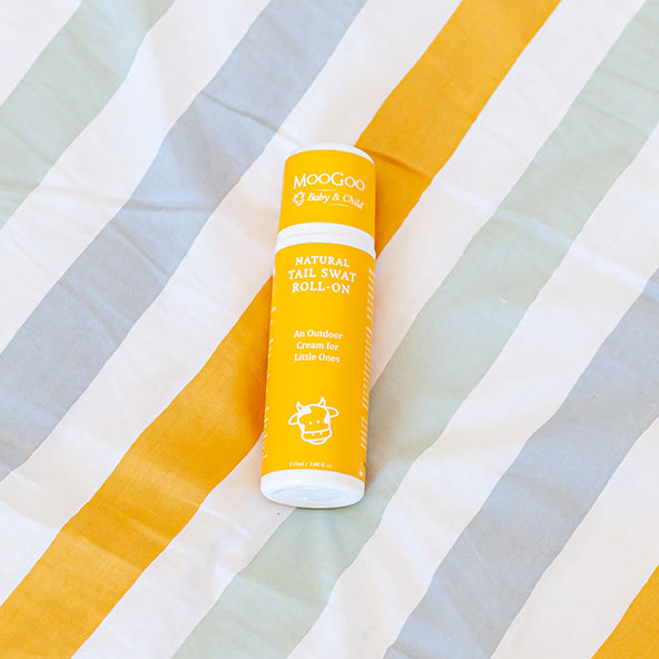Kem Dưỡng Da Mặt Và Body MooGoo Nhẹ Nhàng Phù Hợp Mọi Lứa Tuổi & Da Nhạy Cảm - Moogoo Baby And Child Tail Swat Roll-On 115ml