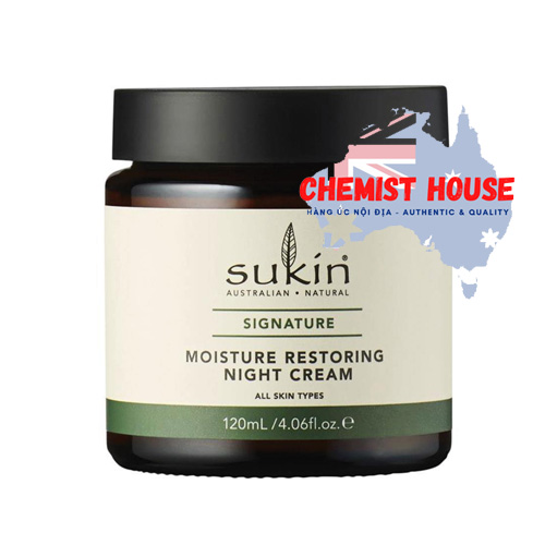 Sukin Moisture Restoring Night Cream - Kem dưỡng da ban đêm 120ml