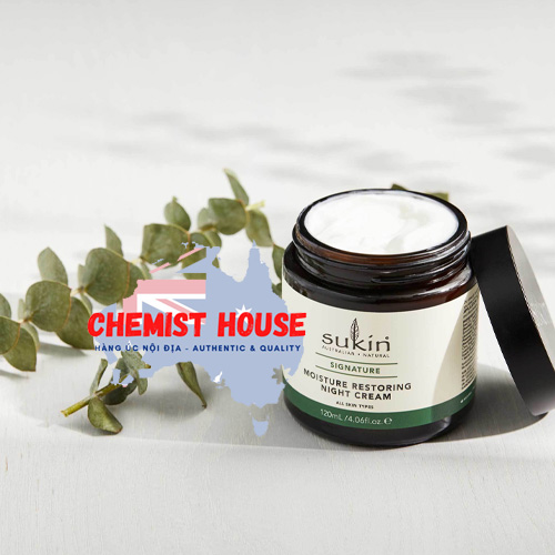 Sukin Moisture Restoring Night Cream - Kem dưỡng da ban đêm 120ml
