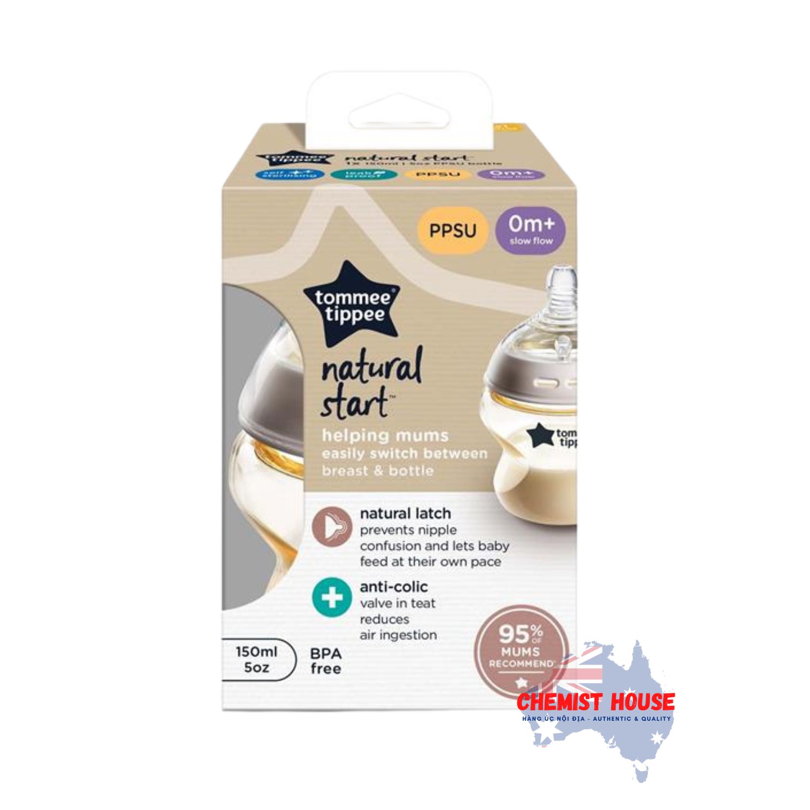 Bình Sữa Tommee Tippee Ty Siêu Mềm, Siêu Tự Nhiên & Đa Dạng Cho Bé - Tommee Tippee