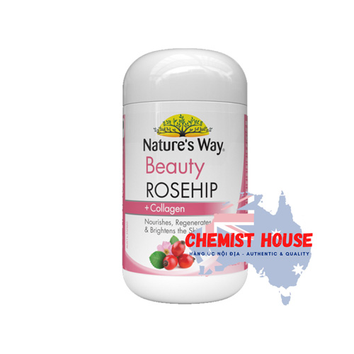 Nature’s Way Beauty Rosehip + Collagen - Viên uống collagen 60 viên
