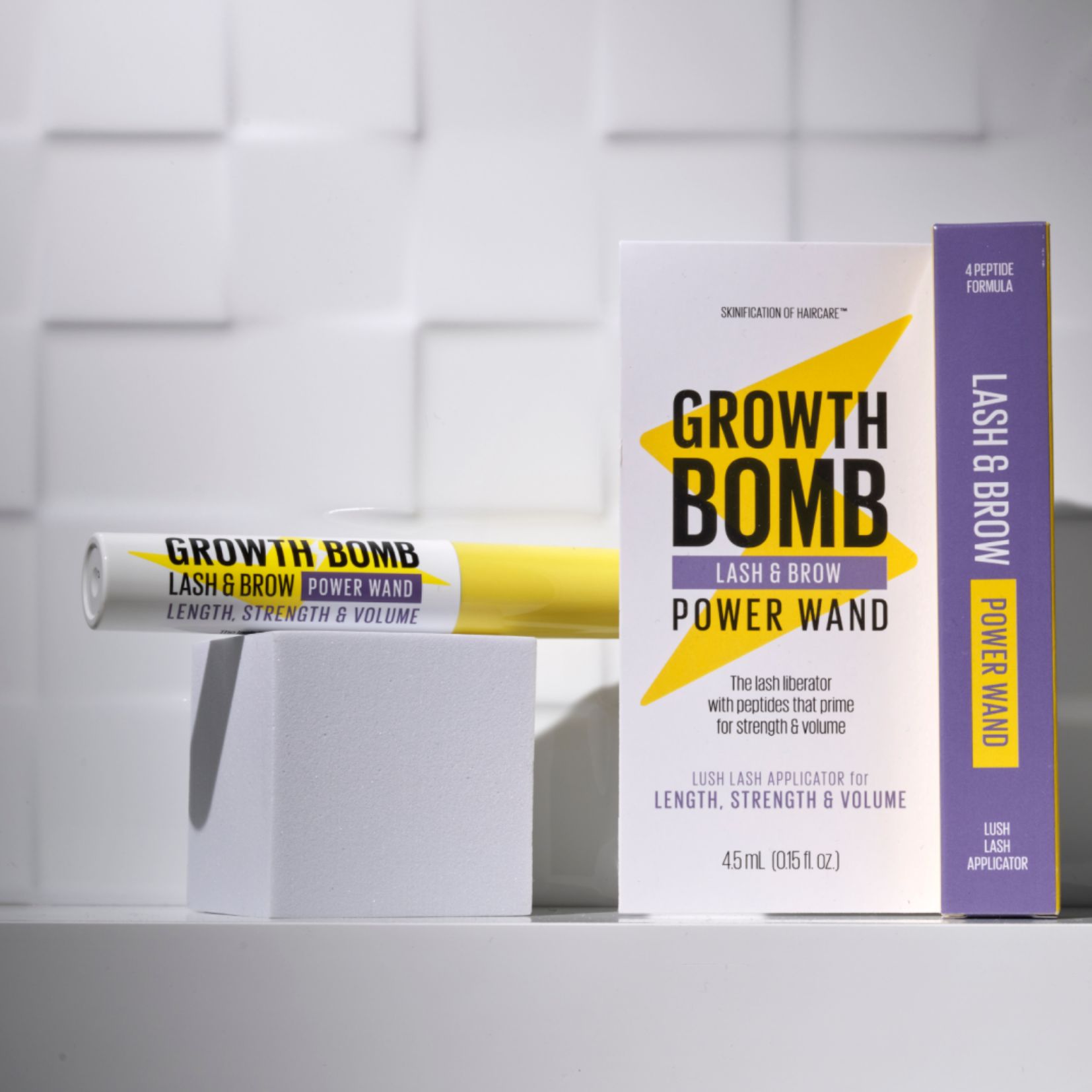 Serum Huyết Thanh Hỗ Trợ Mọc Mày & Mi Chắc Khỏe Growth Bomb 5ml - Growth Bomb Eyebrow & Eyelash Growth Serum 5ml