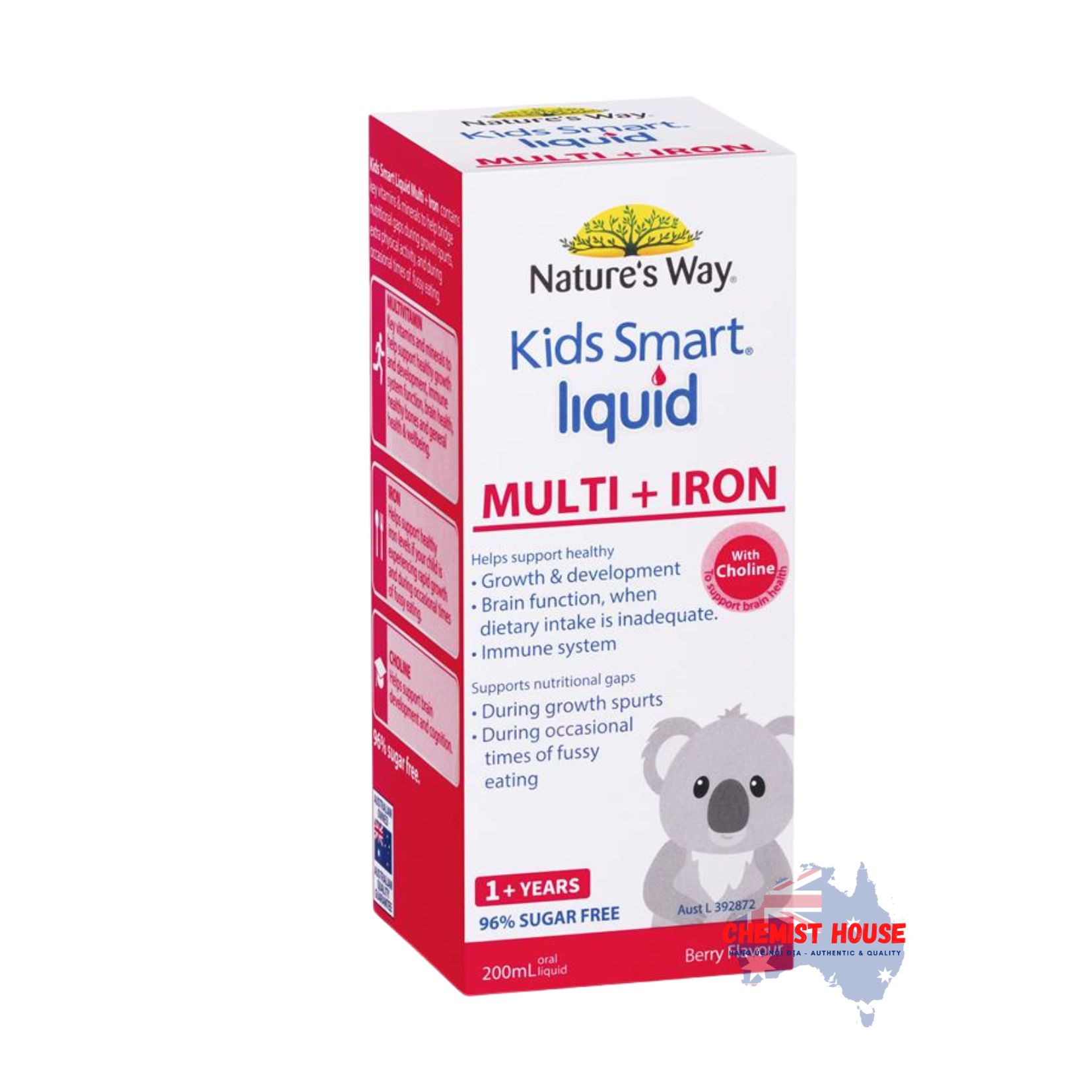 Nature's Way Kids Siro Vitamin Tổng Hợp Bổ Sung Vitamin Tổng Hợp Kèm Sắt Mau Ăn Chóng Lớn Tăng Đề Kháng