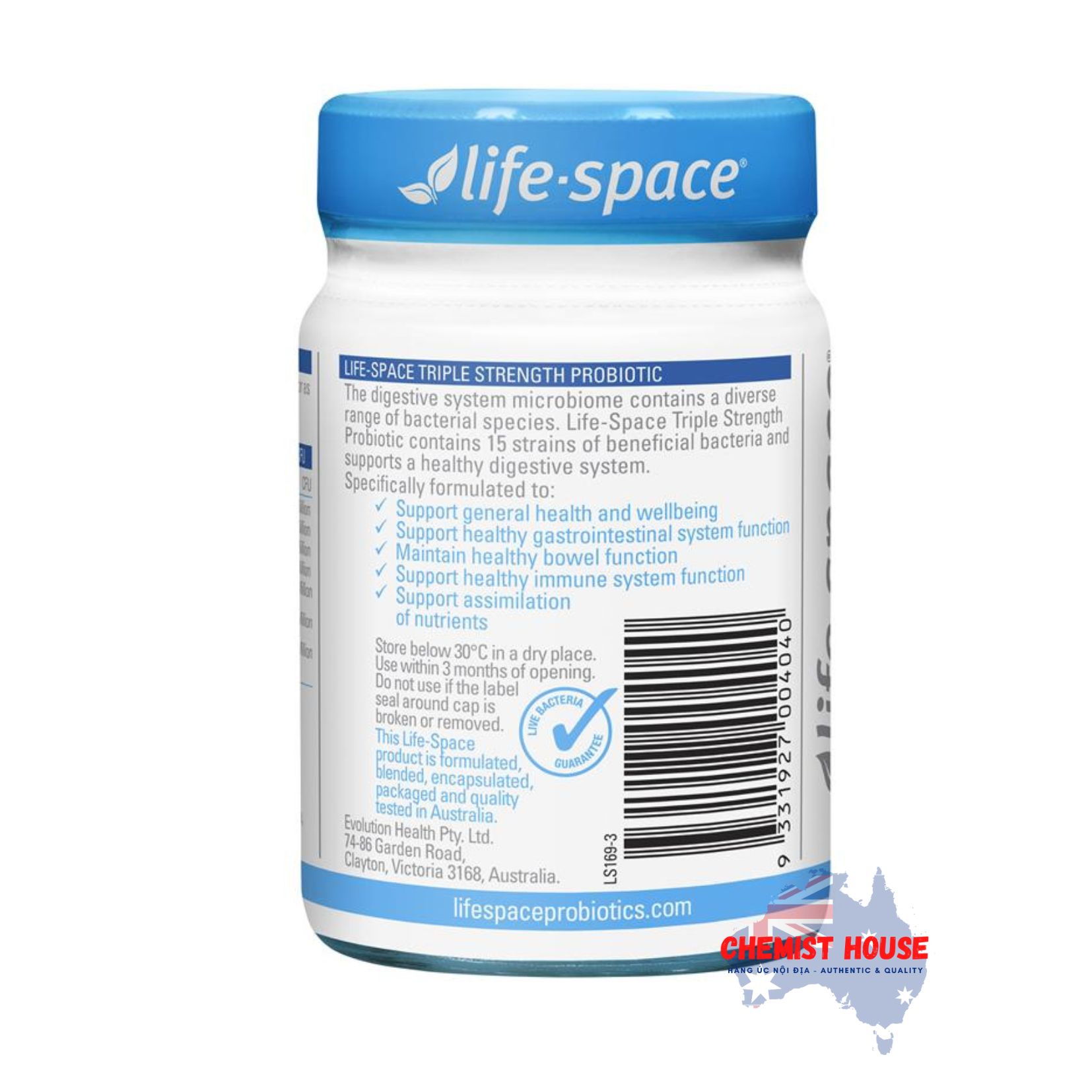 Life Space Triple Strength Probiotic - Viên uống lợi khuẩn 30 viên
