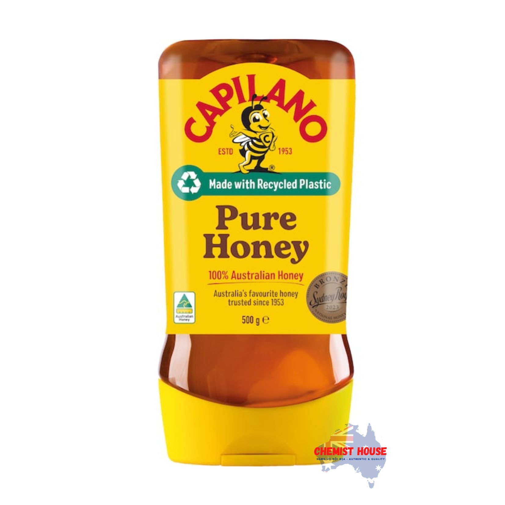 Mật Ong Nguyên Chất Capilano 100% Úc 500g - Capilano 100% Pure Australian Honey Squeeze 500g
